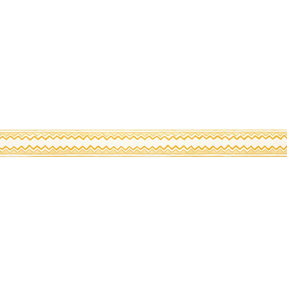 Zig Zag Stripe Border - Mustard