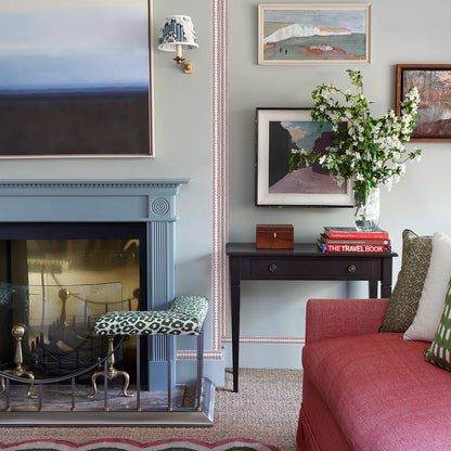 Zig Zag Stripe Border - Raspberry