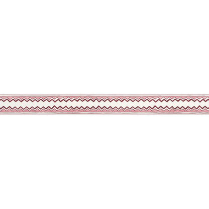 Zig Zag Stripe Border - Raspberry