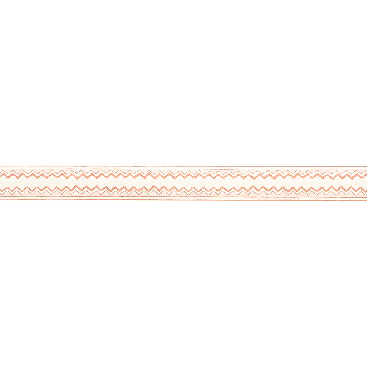 Zig Zag Stripe Border - Rose