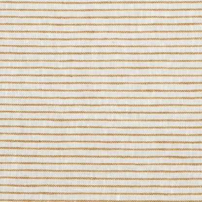 Textured Stripe Linen (Horizontal stripes) - Old Gold / Natural