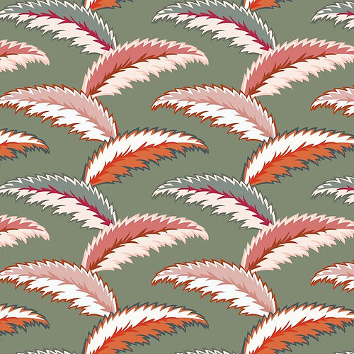 Persian Palm Wallpaper - Sage Green