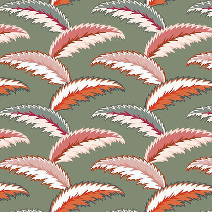 Persian Palm Wallpaper - Sage Green