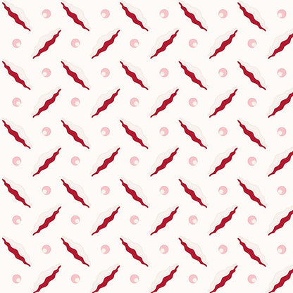 Chintamani Trellis Wallpaper - Red & Pink