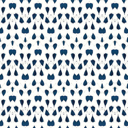 Porcelain Wings Wallpaper - Blue