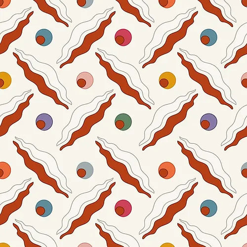 Chintamani Trellis Wallpaper - Rusty Orange