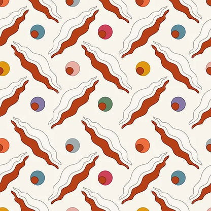 Chintamani Trellis Wallpaper - Rusty Orange