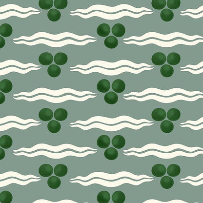 Chintamani Wallpaper - Antique Green