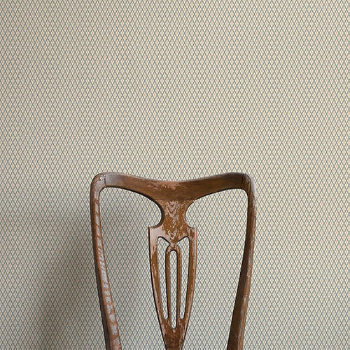 Little Lattice Wallpaper - Blue