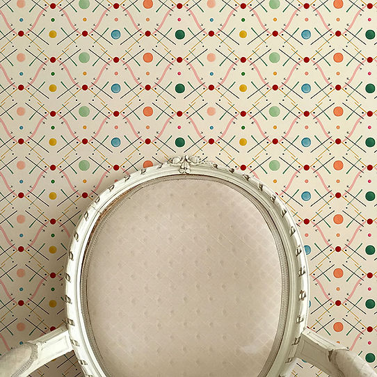 Improvisation No. 1 Wallpaper - Pink