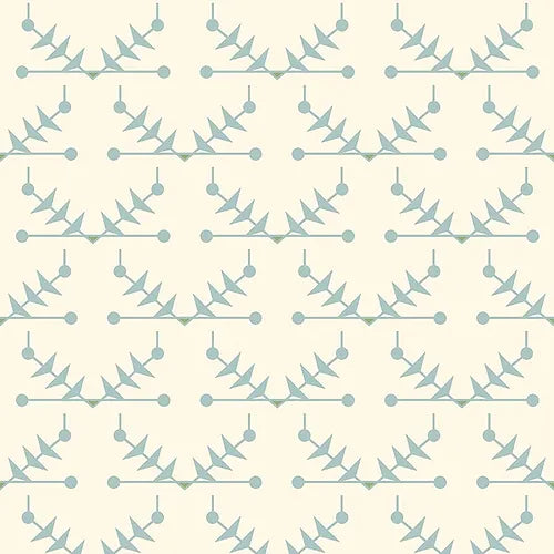 Atomic Trellis Wallpaper - Light Blue
