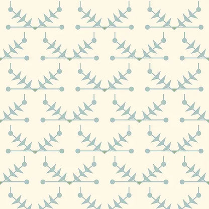 Atomic Trellis Wallpaper - Light Blue