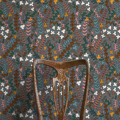 Fields Of Joy Wallpaper - Grey