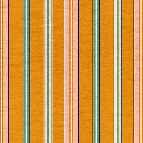 Sporty Stripes - Saffron Indoor-Outdoor