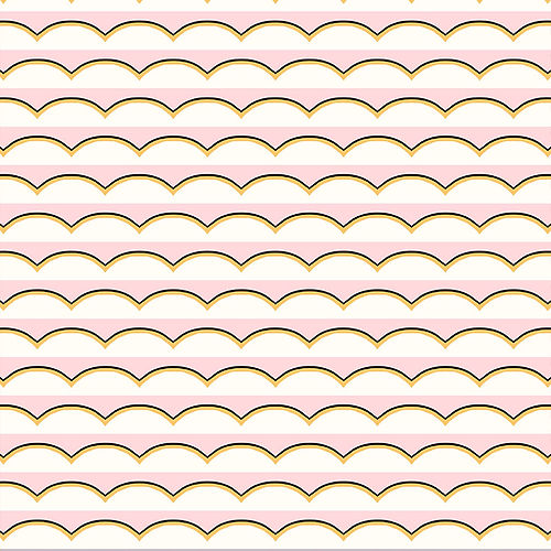 Scallops Wallpaper - Pink
