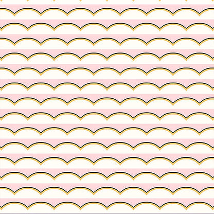 Scallops Wallpaper - Pink