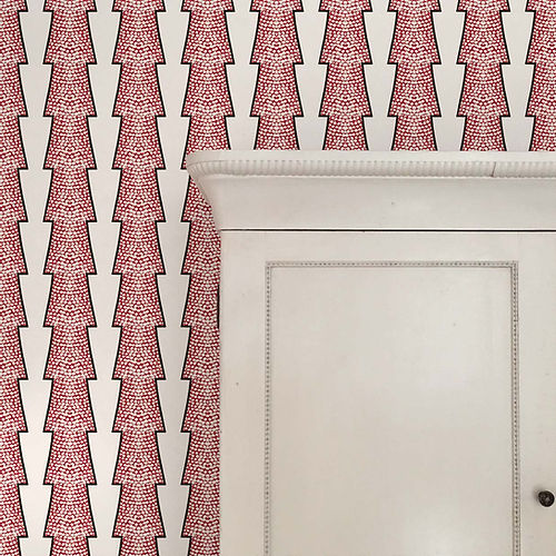 Spot And Arrow Wallpaper - Red