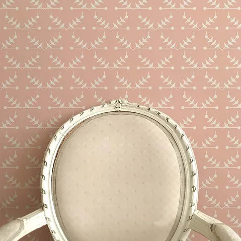Atomic Trellis Wallpaper - Pink