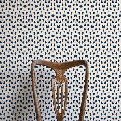 Porcelain Wings Wallpaper - Blue