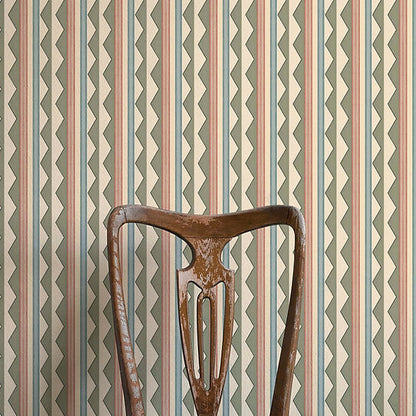 Bloomsbury Stripes Wallpaper - Autumn Green