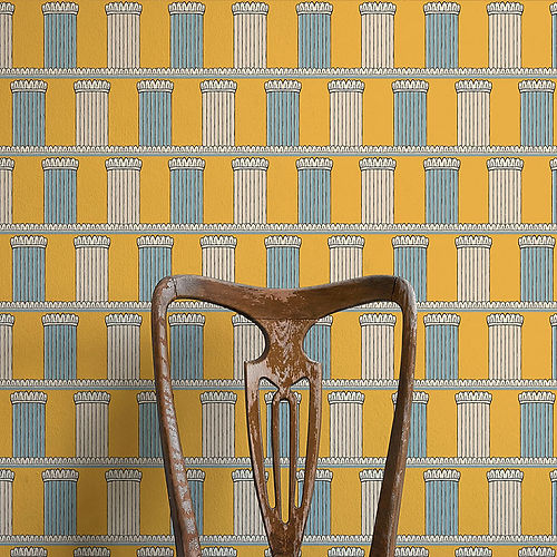 Pillars Wallpaper - Yellow