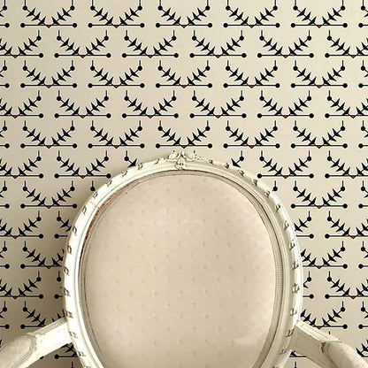 Atomic Trellis Wallpaper - Black