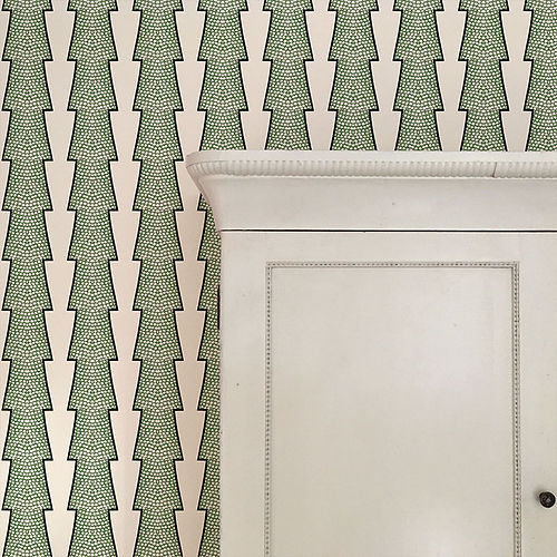 Spot And Arrow Wallpaper - Green