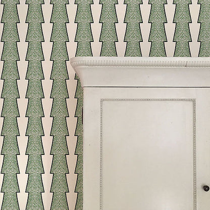 Spot And Arrow Wallpaper - Green