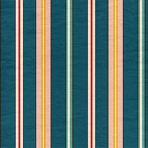 Sporty Stripes - Blue Indoor-Outdoor