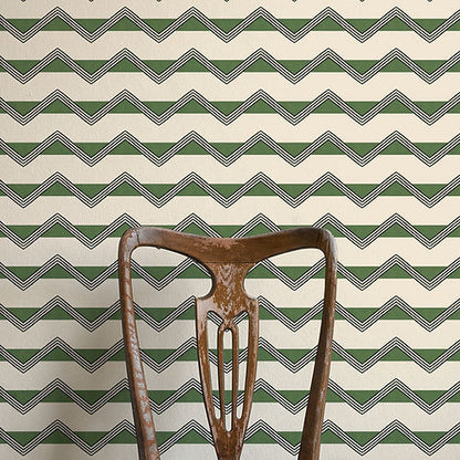 Moroccan Stripes Wallpaper - Green