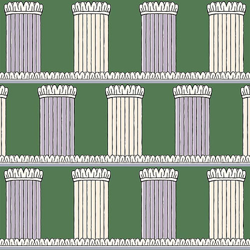 Pillars Wallpaper - Green