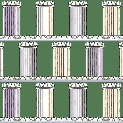 Pillars Wallpaper - Green