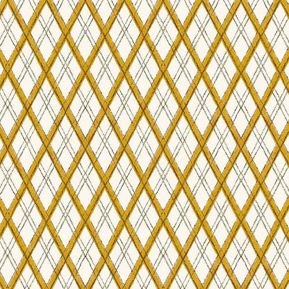 Little Lattice Wallpaper - Mustard