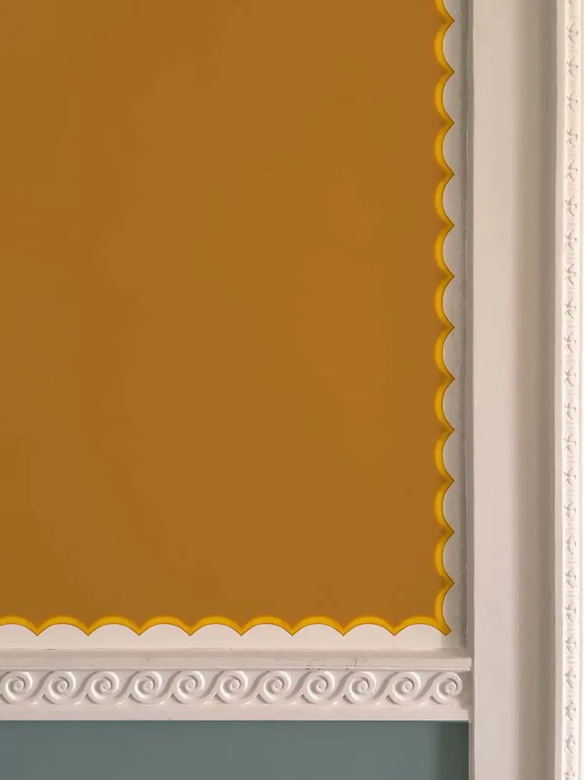 Scalloped Wallpaper Border - Yellow