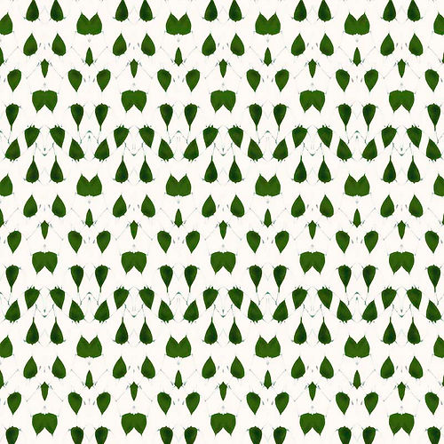Porcelain Wings Wallpaper - Green