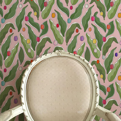 Tulips Festival Wallpaper - Pink