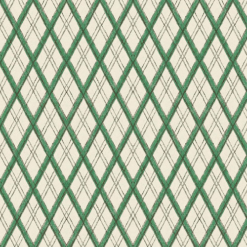 Little Lattice Wallpaper - Green