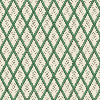 Little Lattice Wallpaper - Green