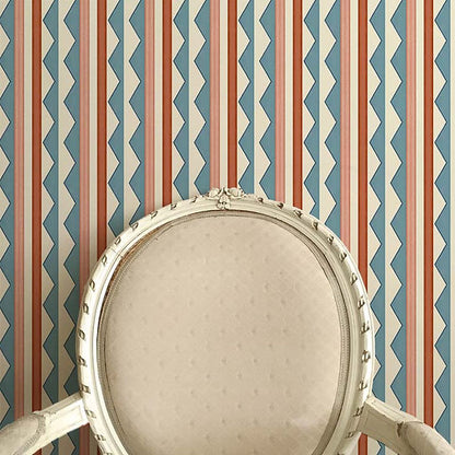 Bloomsbury Stripes Wallpaper - Denim Blue