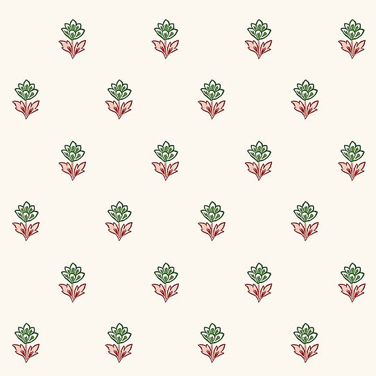 Indian Tulips Wallpaper - Pink & Green