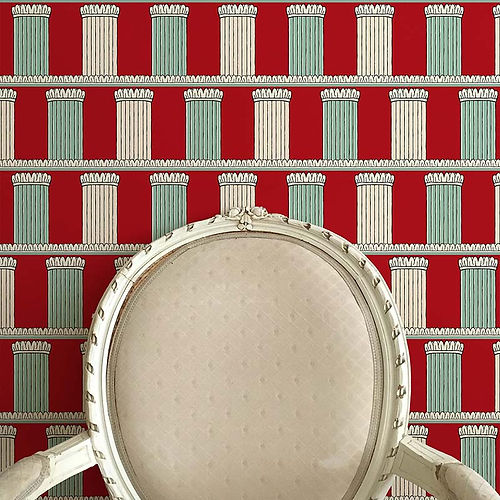 Pillars Wallpaper - Red