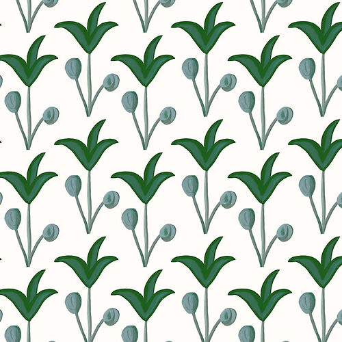 Spring Rhythm Wallpaper - Green