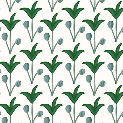 Spring Rhythm Wallpaper - Green