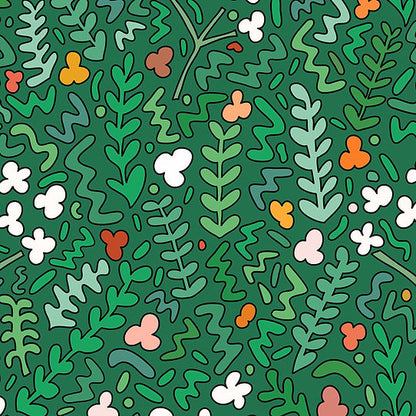 Fields Of Joy Wallpaper - Green