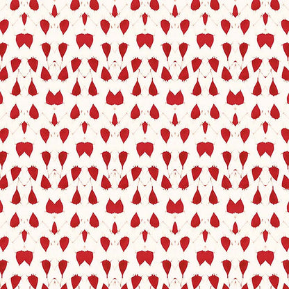 Porcelain Wings Wallpaper - Red