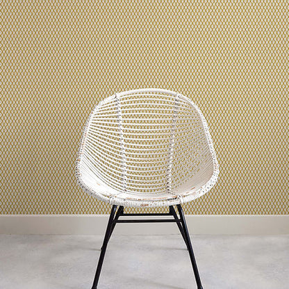 Little Lattice Wallpaper - Mustard