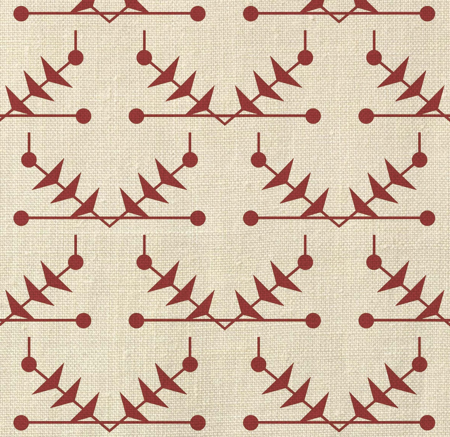 Atomic Trellis - Burgundy