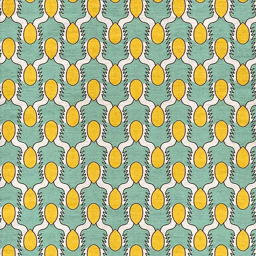 Happy People - Mint & Yellow