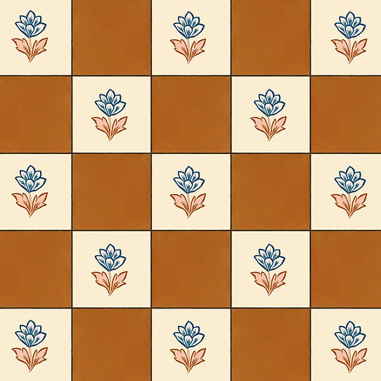 Indian Checks Wallpaper - Caramel
