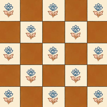 Indian Checks Wallpaper - Caramel